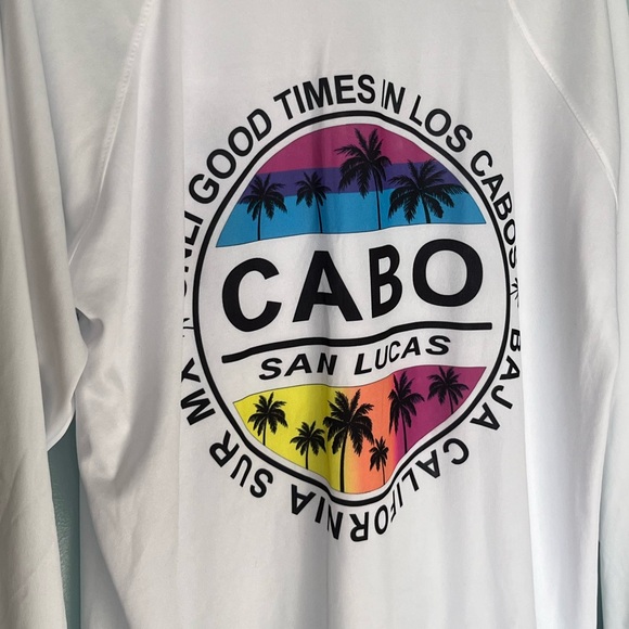 Cabo San Lucas Novelty Tee Souvenir T-Shirt Men’s XL Logo Design Front and Back - Picture 3 of 4